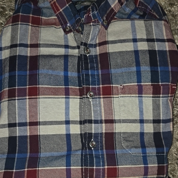 Plaid Button-Up Shirt - Picture 1 of 4
